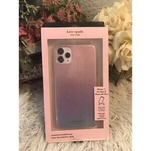 Kate Spade Apple iPhone 11 Pro Max/ XS Max Hard Shell Phone Case Ombre Glitter